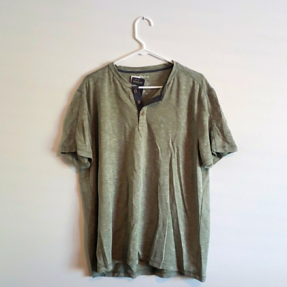 Flag & Anthem XL Crew Neck 3 Button Shirt